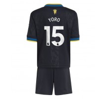 Manchester United Leny Yoro #15 Koszulka Trzecia dzieci 2025-26 Krótki Rękaw (+ krótkie spodenki)